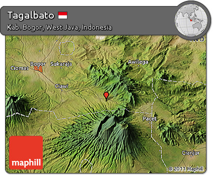 Satellite 3D Map of Tagalbato
