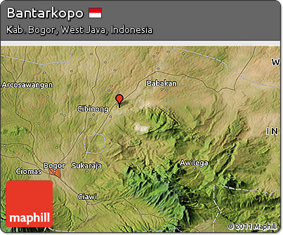 Satellite 3D Map of Bantarkopo