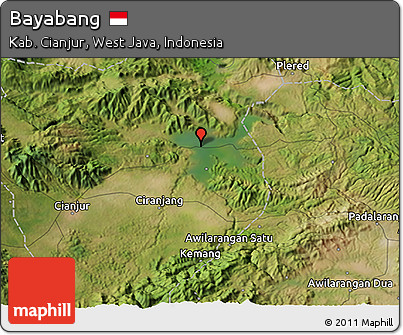 Satellite 3D Map of Bayabang