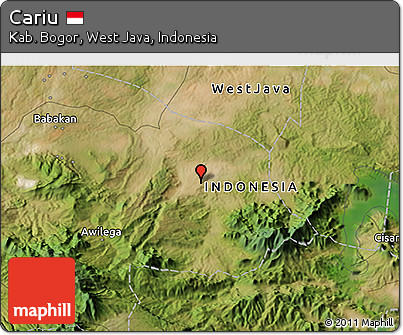 Satellite 3D Map of Cariu