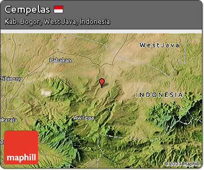 Satellite 3D Map of Cempelas