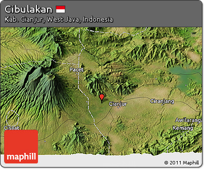 Satellite 3D Map of Cibulakan