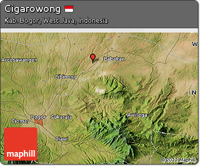 Satellite 3D Map of Cigarowong