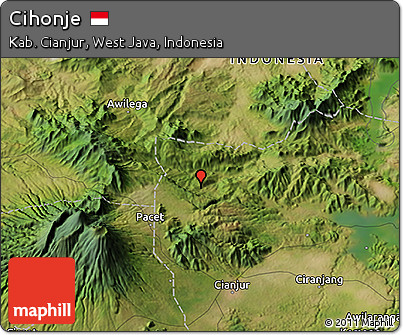 Satellite 3D Map of Cihonje