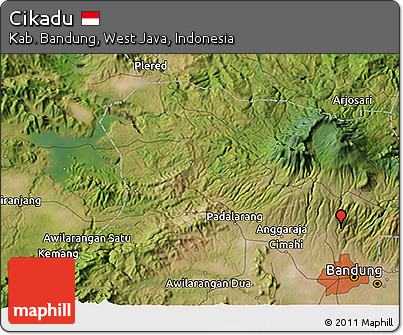 Satellite 3D Map of Cikadu