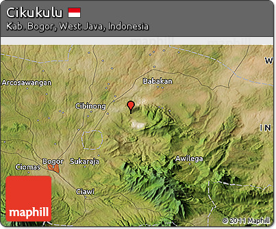 Satellite 3D Map of Cikukulu