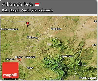 Satellite 3D Map of Cikumpa Dua