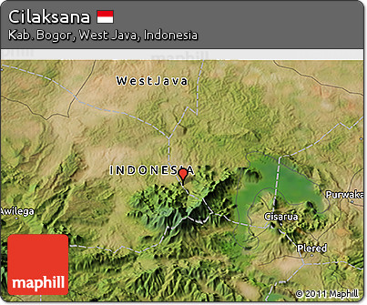 Satellite 3D Map of Cilaksana