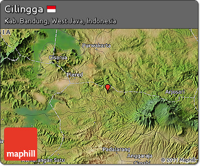 Satellite 3D Map of Cilingga