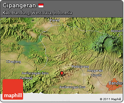 Satellite 3D Map of Cipangeran