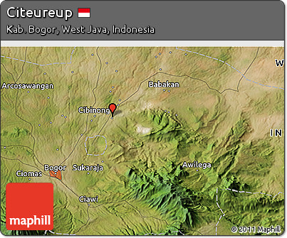 Satellite 3D Map of Citeureup