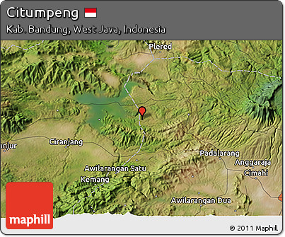 Satellite 3D Map of Citumpeng