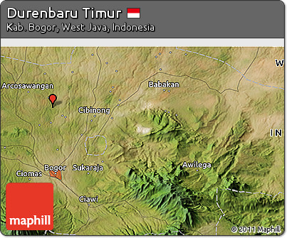 Satellite 3D Map of Durenbaru Timur
