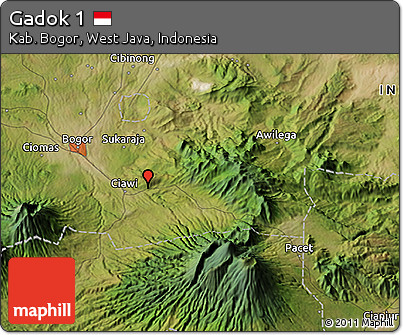 Satellite 3D Map of Gadok 1