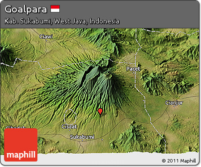 Satellite 3D Map of Goalpara