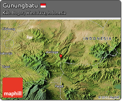 Satellite 3D Map of Gunungbatu