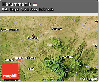 Satellite 3D Map of Harummanis