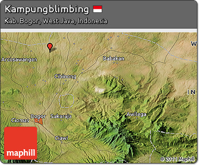 Satellite 3D Map of Kampungblimbing