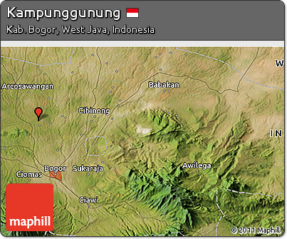 Satellite 3D Map of Kampunggunung