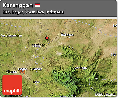 Satellite 3D Map of Karanggan