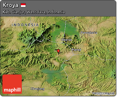 Satellite 3D Map of Kroya
