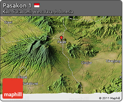 Satellite 3D Map of Pasakon 1