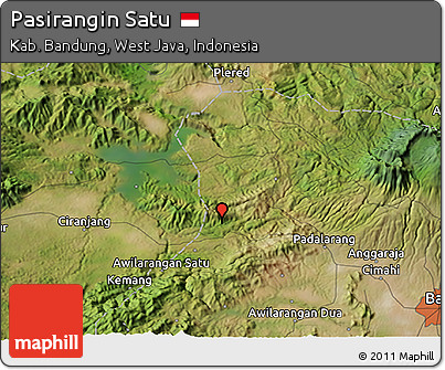 Satellite 3D Map of Pasirangin Satu