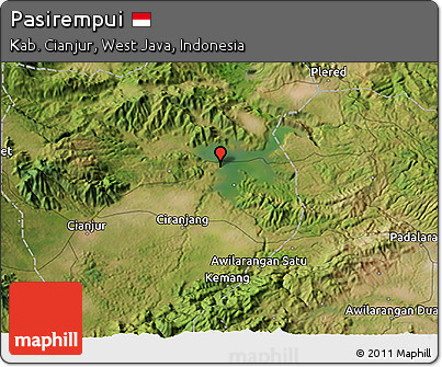 Satellite 3D Map of Pasirempui