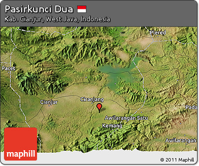 Satellite 3D Map of Pasirkunci Dua