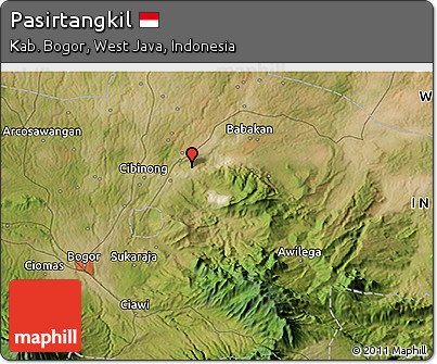 Satellite 3D Map of Pasirtangkil