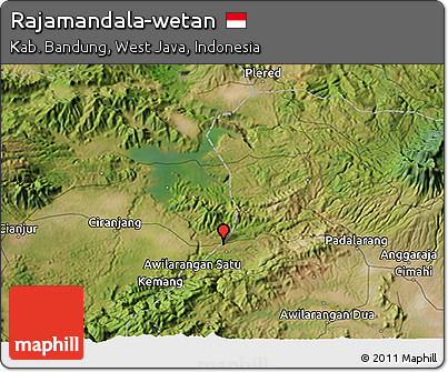 Satellite 3D Map of Rajamandala-wetan