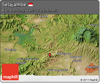 Satellite 3D Map of Selajambe