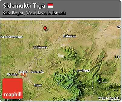 Satellite 3D Map of Sidamukti Tiga
