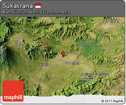 Satellite 3D Map of Sukasrana