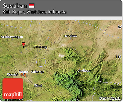 Satellite 3D Map of Susukan