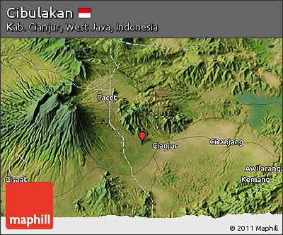 Satellite 3D Map of Cibulakan