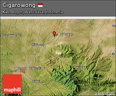 Satellite 3D Map of Cigarowong