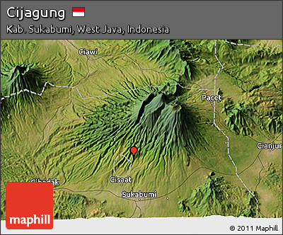 Satellite 3D Map of Cijagung