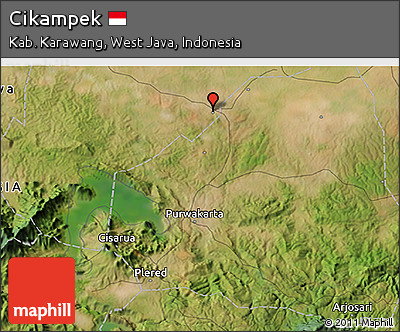 Satellite 3D Map of Cikampek