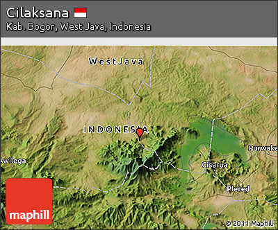 Satellite 3D Map of Cilaksana