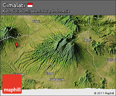 Satellite 3D Map of Cimalati