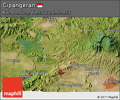 Satellite 3D Map of Cipangeran