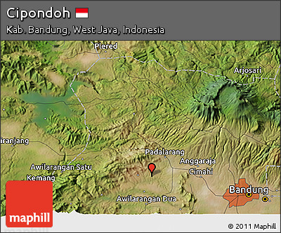 Satellite 3D Map of Cipondoh