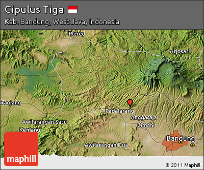 Satellite 3D Map of Cipulus Tiga