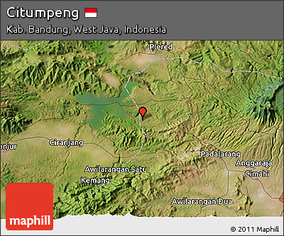 Satellite 3D Map of Citumpeng