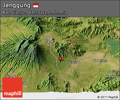 Satellite 3D Map of Jenggung