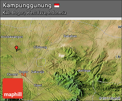 Satellite 3D Map of Kampunggunung