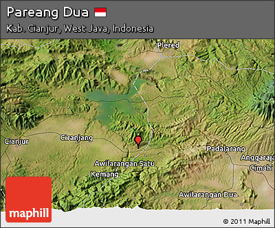 Satellite 3D Map of Pareang Dua