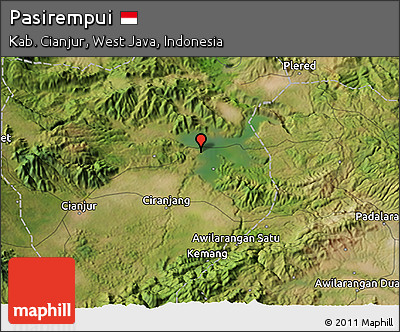 Satellite 3D Map of Pasirempui