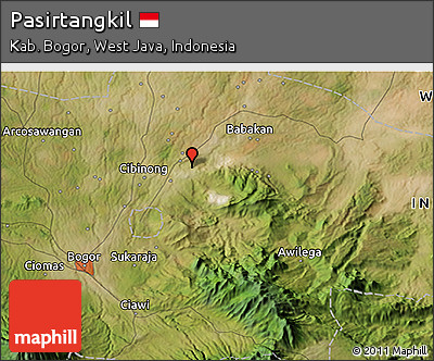 Satellite 3D Map of Pasirtangkil